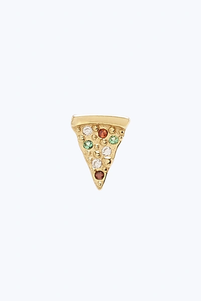 Marc Jacobs Pizza Single Stud In 710 Gold