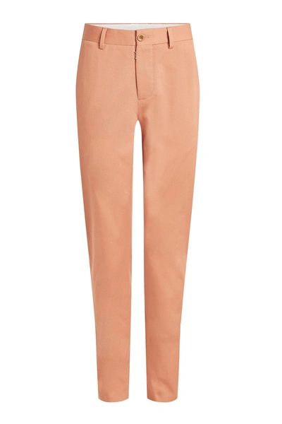 Maison Margiela Nude Cotton Pants In Rose-pink