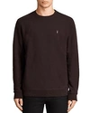 Allsaints Raven Sweatshirt In Aubergine Red