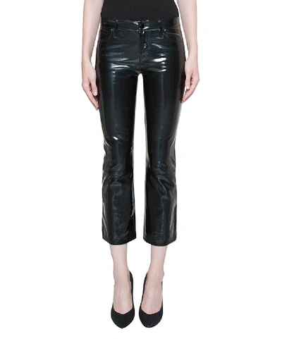 J Brand Selena Leather Pants In Nero