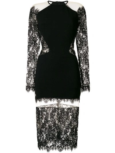 Philipp Plein 'laced Lack' Dress In Black