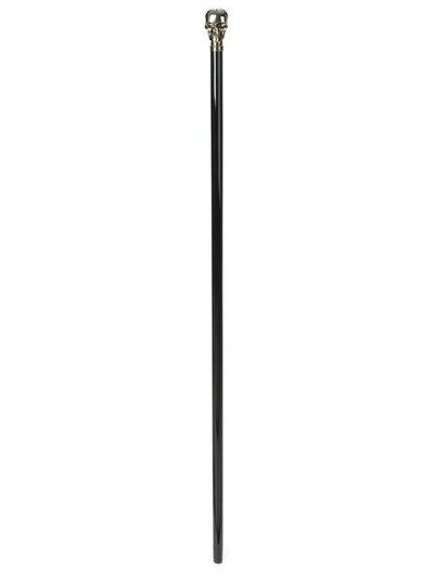 Alexander Mcqueen Skull Cane In Black