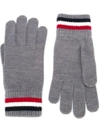 Moncler Logo Patch Gloves - Grey