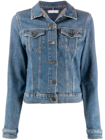 Tommy Hilfiger Cotton Denim Jacket, Created For Macy's In Blue
