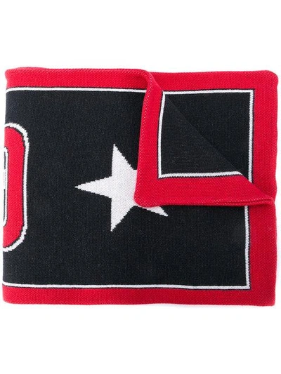 Givenchy Paris Knit Scarf In Black