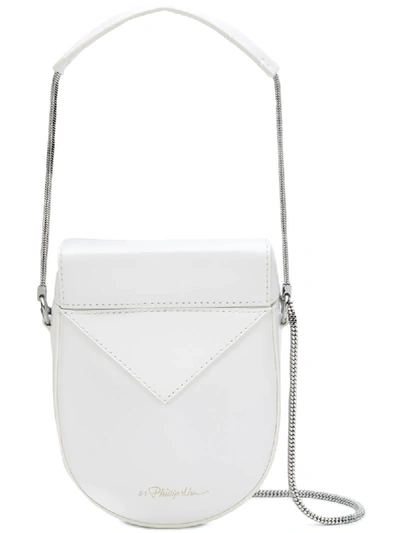 3.1 Phillip Lim / フィリップ リム Mini Soleil Chain Strap Leather Shoulder Bag - White