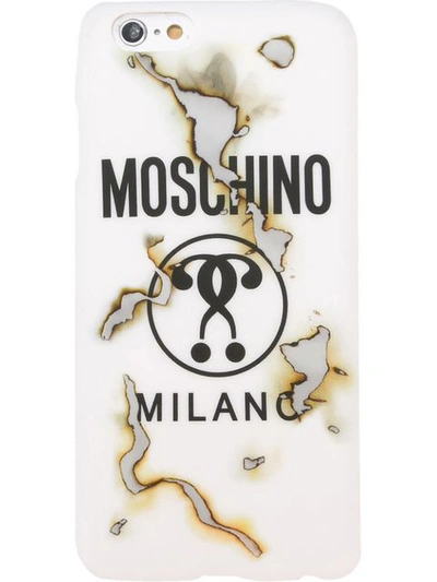 Moschino Cover Case Iphone 6 Plex In White