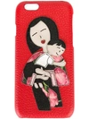 Dolce & Gabbana Family Patch Iphone 6 Plus Case In Red