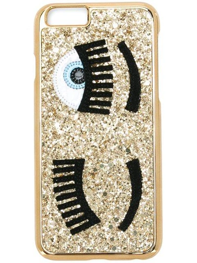 Chiara Ferragni Flirting Glitter Iphone 6/6s Case In Metallic