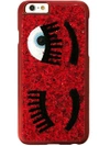 Chiara Ferragni Flirting Glitter Iphone 6 Plus Case In Red