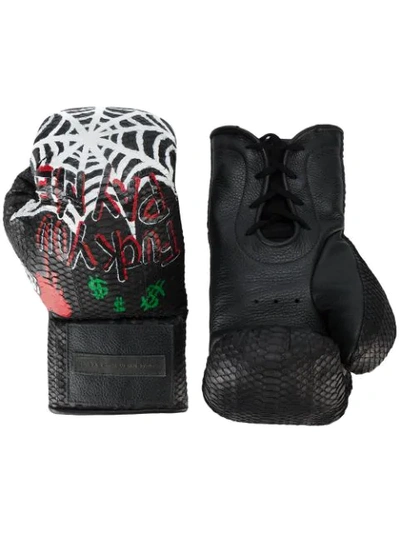 Elisabeth Weinstock Manila Painted Boxing Gloves In Black