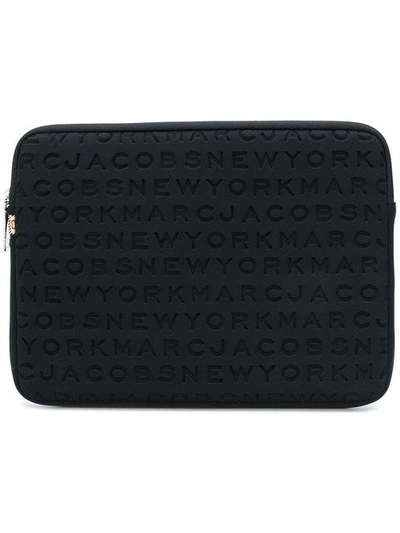 Marc Jacobs Logo Neoprene Tablet Case In Black