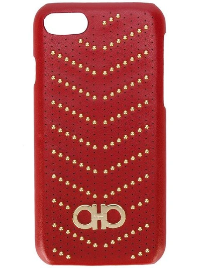 Ferragamo Salvatore  Studded Iphone 7 Case - Red
