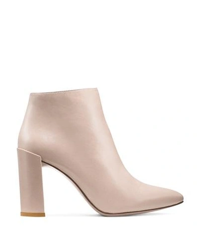 Stuart Weitzman The Pure Bootie In String Beige Nappa Leather