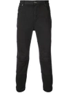 The Viridi-anne Cropped Panel Trousers - Black