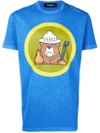 Dsquared2 Bear Print T-shirt - Blue