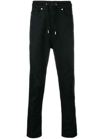 Diesel Black Gold Drawstring Regular Trousers In Blue