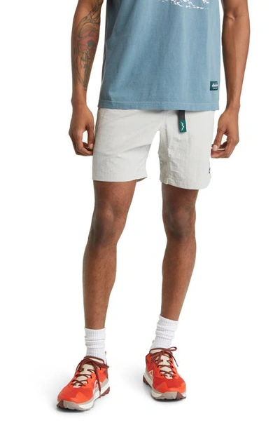 Afield Out Gray Sierra Climbing Shorts In Light Gray