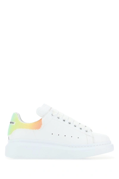 slogan Bathtub cafeteria Alexander Mcqueen White Leather Sneakers With Embellished Heel Nd Donna 41  | ModeSens
