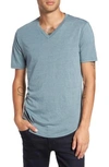 Goodlife Scallop Triblend V-neck T-shirt In Dream Blue