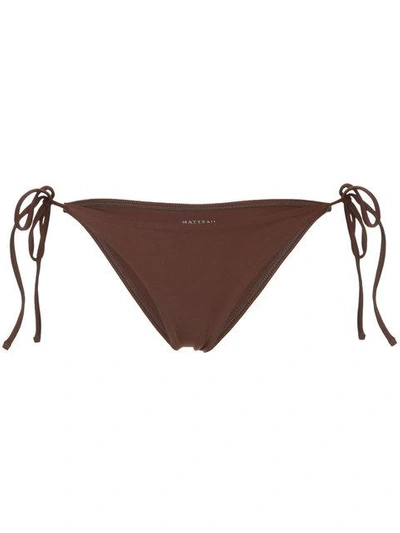 Matteau String Bikini Bottoms - Brown