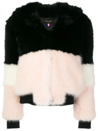 La Seine & Moi Emma Faux Fur Coat In Black