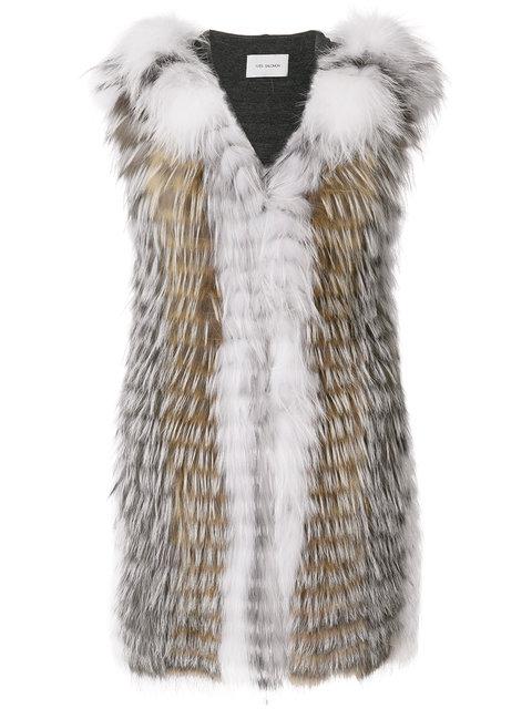 yves salomon fox fur vest
