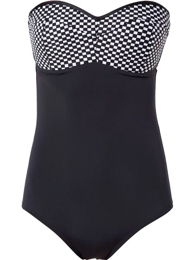 Amir Slama Bandeau Swimsuit In Black