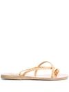 Ancient Greek Sandals Eleftheria Flat Sandals In Neutrals