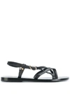 Ancient Greek Sandals Semele Flat Sandals In Black