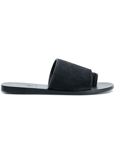 Ancient Greek Sandals Ligia Flat Sandals In Black