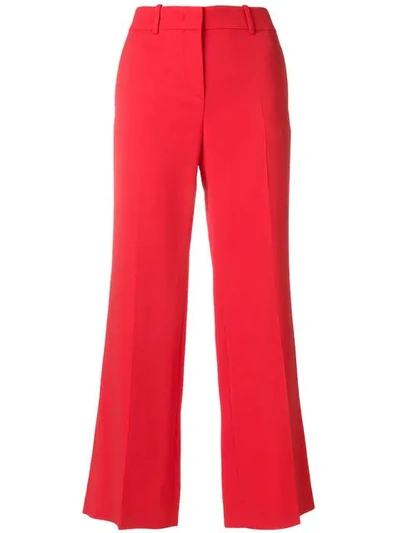 Pucci High-waist Cropped Flared Trousers In Yellow
