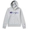 Champion Reverse Weave Pullover Hoodie In Grey