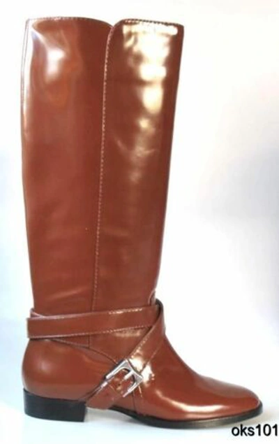 Pre-owned Marc By Marc Jacobs Marc Jacobs Brown Leather Riding Flat Tall Boots - Great Style