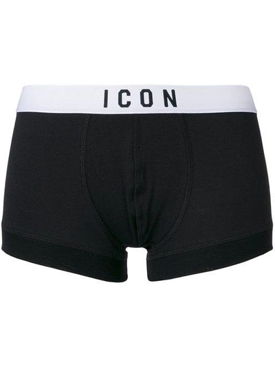 Dsquared2 Underwear Icon Boxer Briefs In Black