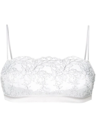 Prelude Lace-embroidered Bra - Grey