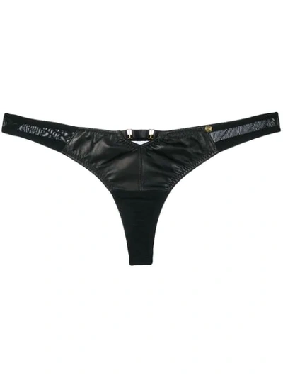 Something Wicked Montana Thong In Black