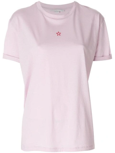 Stella Mccartney Star Detail T-shirt In Pink
