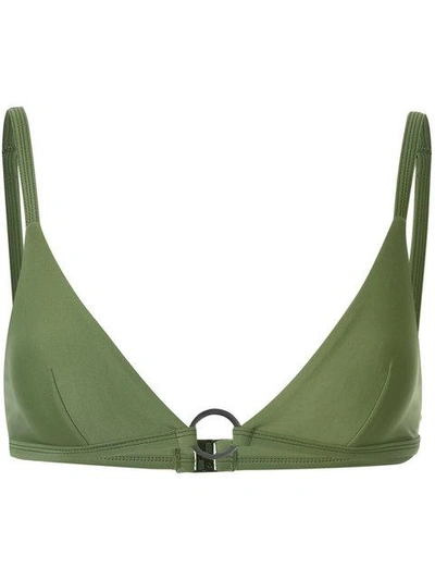Matteau The Ring Bikini Top In Green