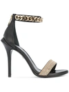 Roberto Cavalli Ankle Length Sandals In Black