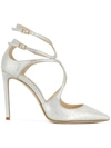 Jimmy Choo Lance 100 Pumps In Champagne