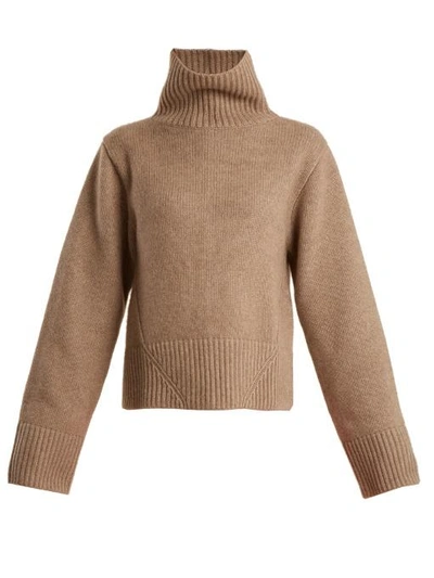 Khaite Wallis High-neck Cashmere Sweater In Neutral