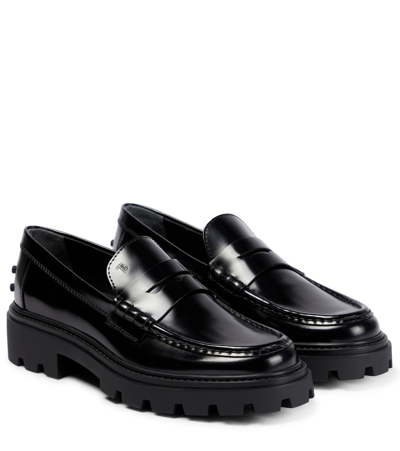 Tod's Loafers W08j0 Calfskin In Black