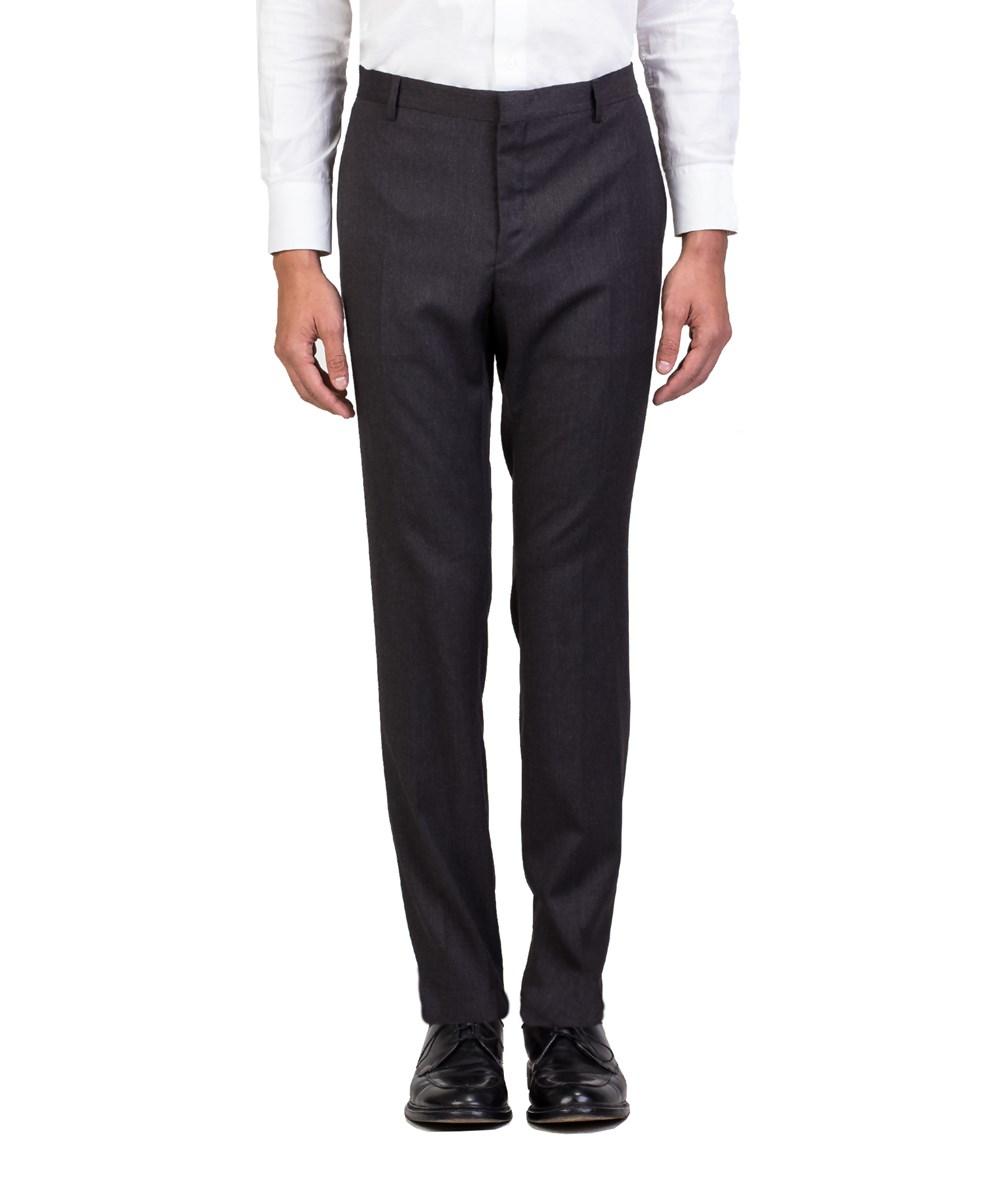Dior Homme Men's Wool Slim Fit Dress Trousers Pants Grey | ModeSens
