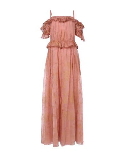 Valentino Long Dresses In Pastel Pink