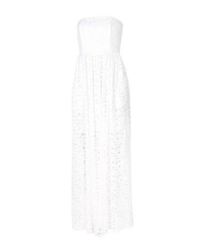 Msgm Long Dress In White