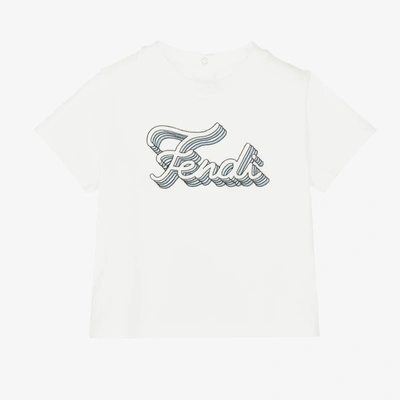 Fendi Ivory Cotton Baby T-shirt