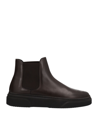 A.testoni Ankle Boots In Brown