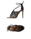 Aquazzura Sandals In Black