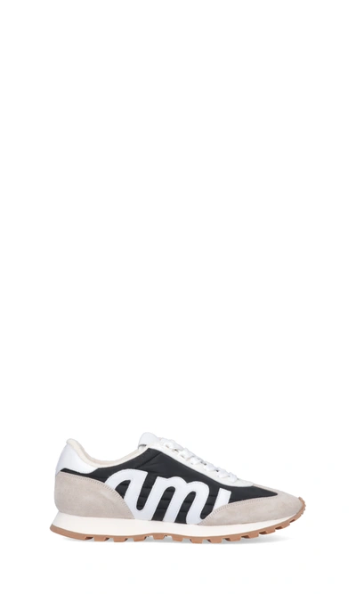 Ami Alexandre Mattiussi Logo-patch Panelled Low-top Trainers In 1